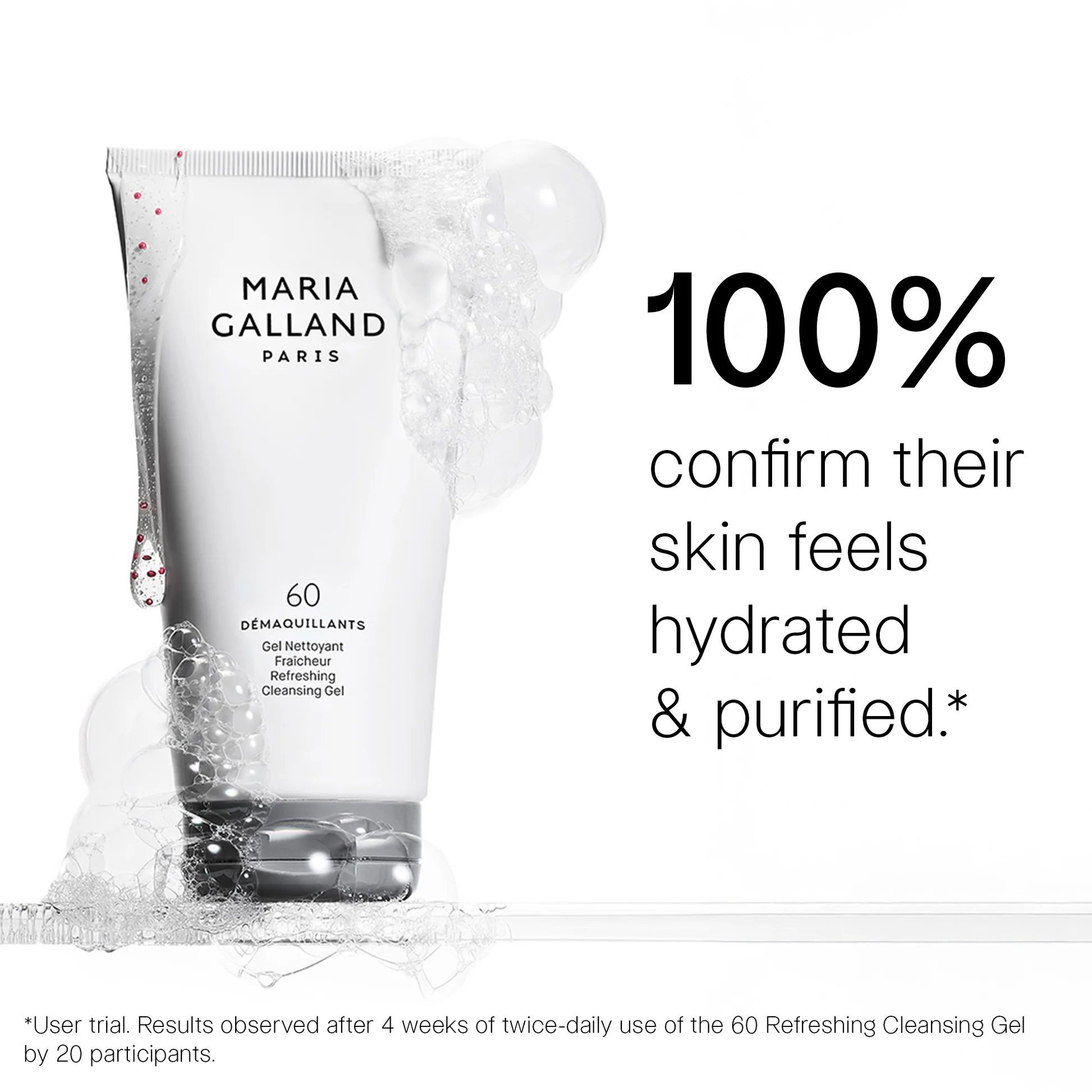 60 de gel de curățare răcoritor Maria Galland 150ml - imagine 2