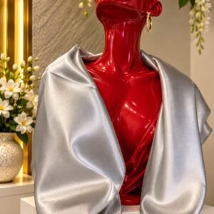 Eșarfă din satin premium – Gri