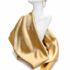 Eșarfă din satin premium – Auriu