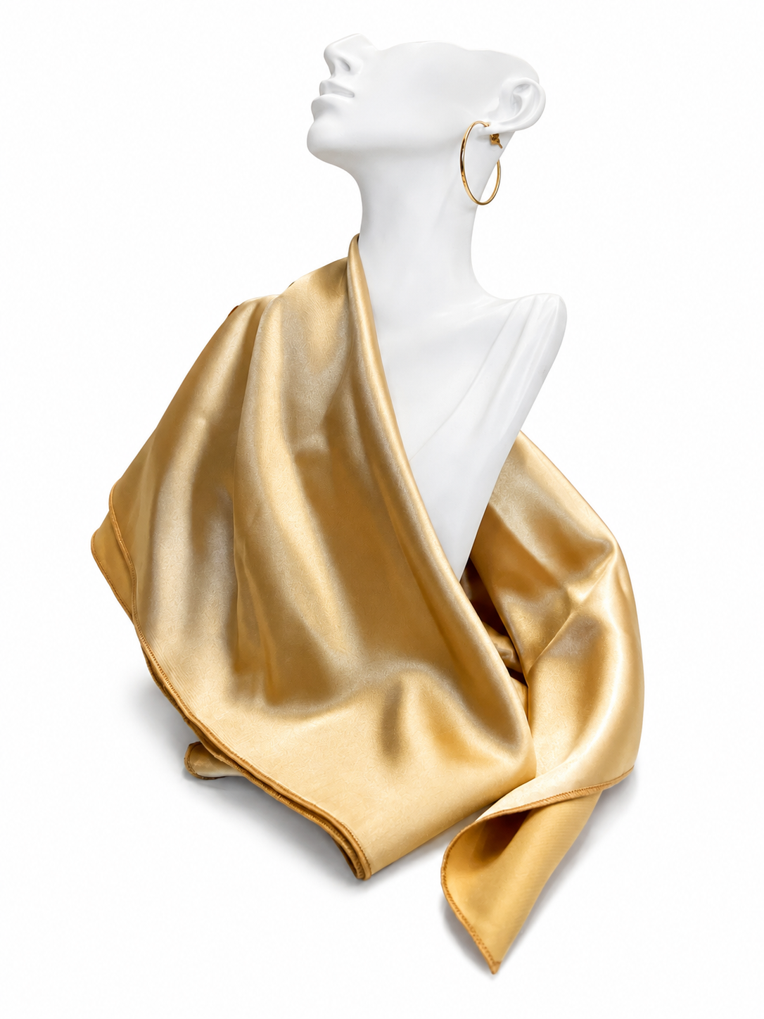 Eșarfă din satin premium – Auriu
